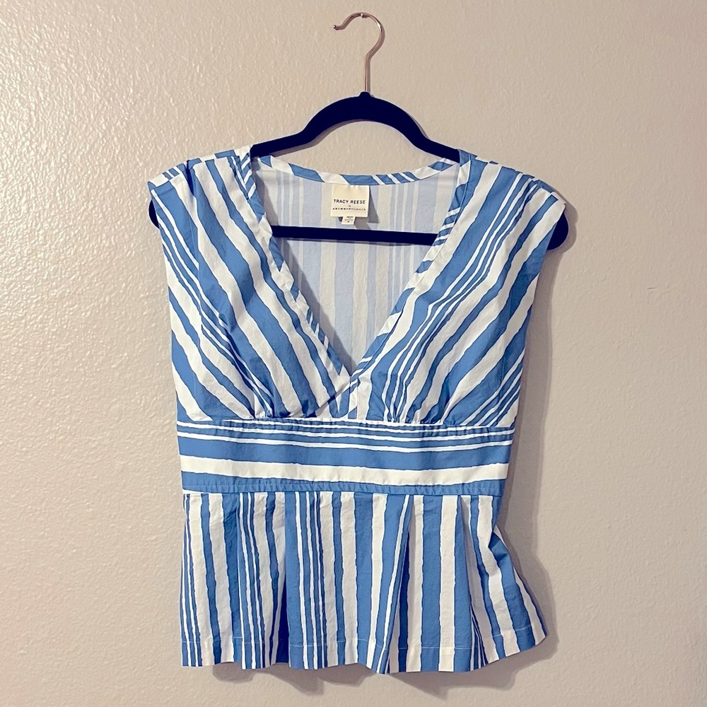Tracy Reese x Anthropologie Catamaran Striped Top